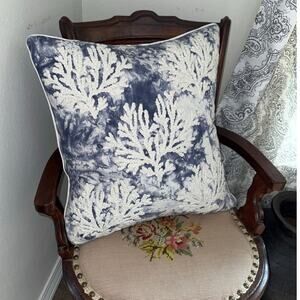 Secret Celebrity Decorative Throw Pillow Nautical Ocean Embroidery Beach Coastal